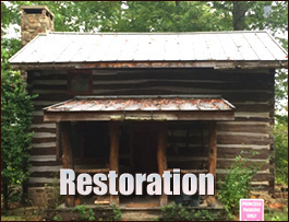 Historic Log Cabin Restoration  Asheville, North Carolina